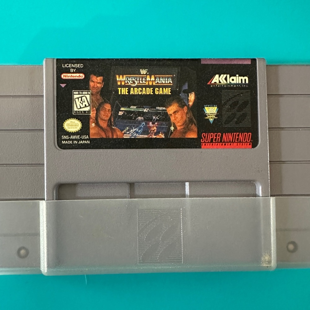 Super Nintendo- WrestleMania The Arcade Game